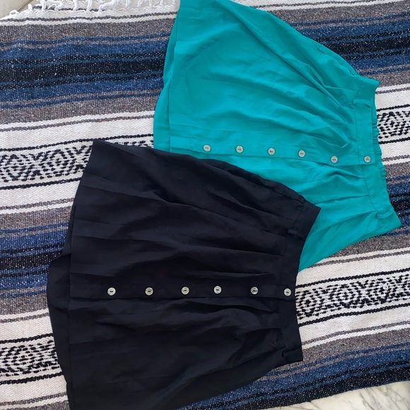 2 skirts! Teal and black - Picture 1 of 3